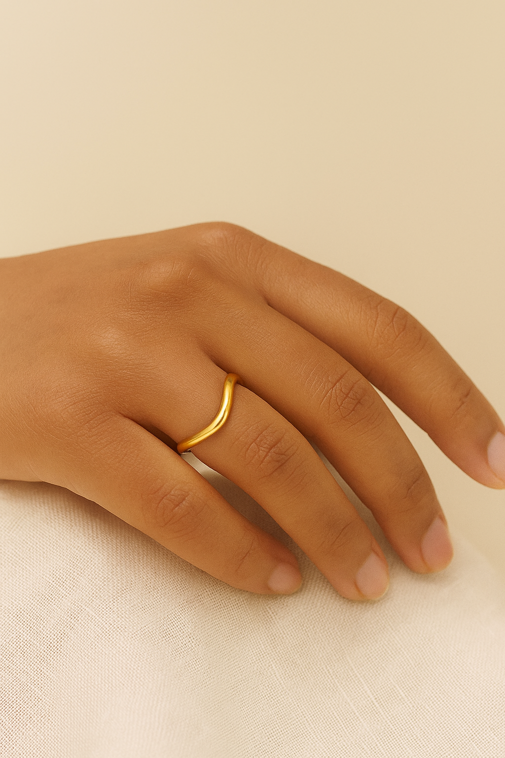 Minimalist Gold-Plated Ring