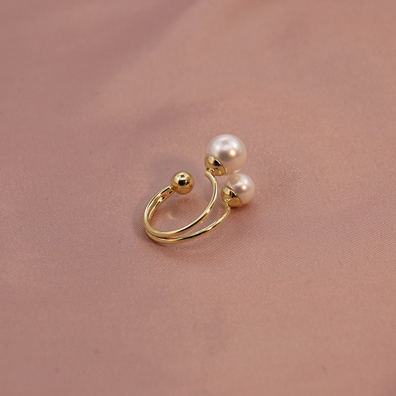 Dual Pearl Ring