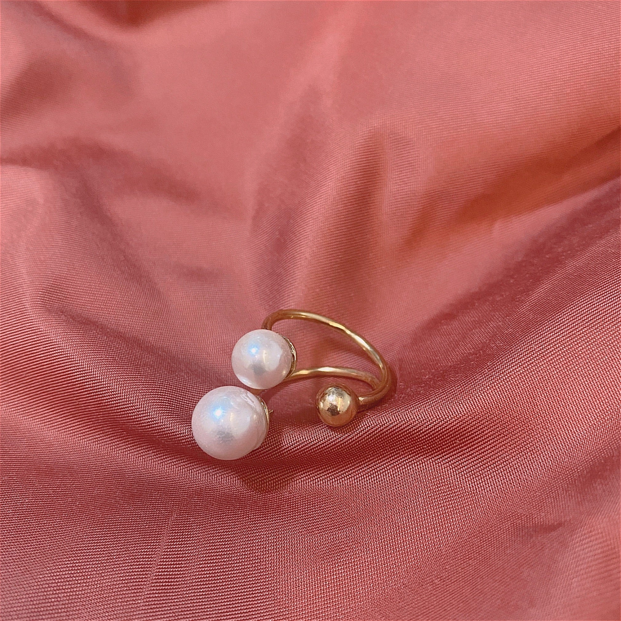 Dual Pearl Ring